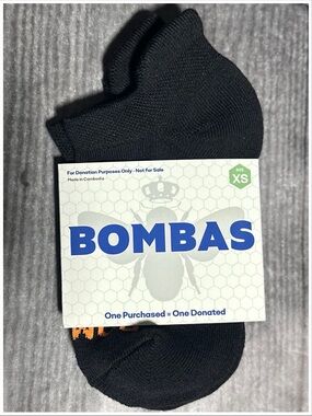 Bombas Black No-Show Socks NWT [1743]